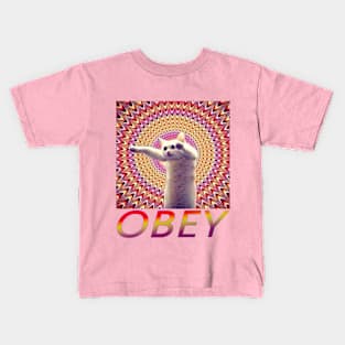 OG CAT - Trippy Hypnotising Cat - OBEY Kids T-Shirt